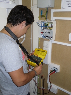 student studying the BPEC Part P Electrical Course